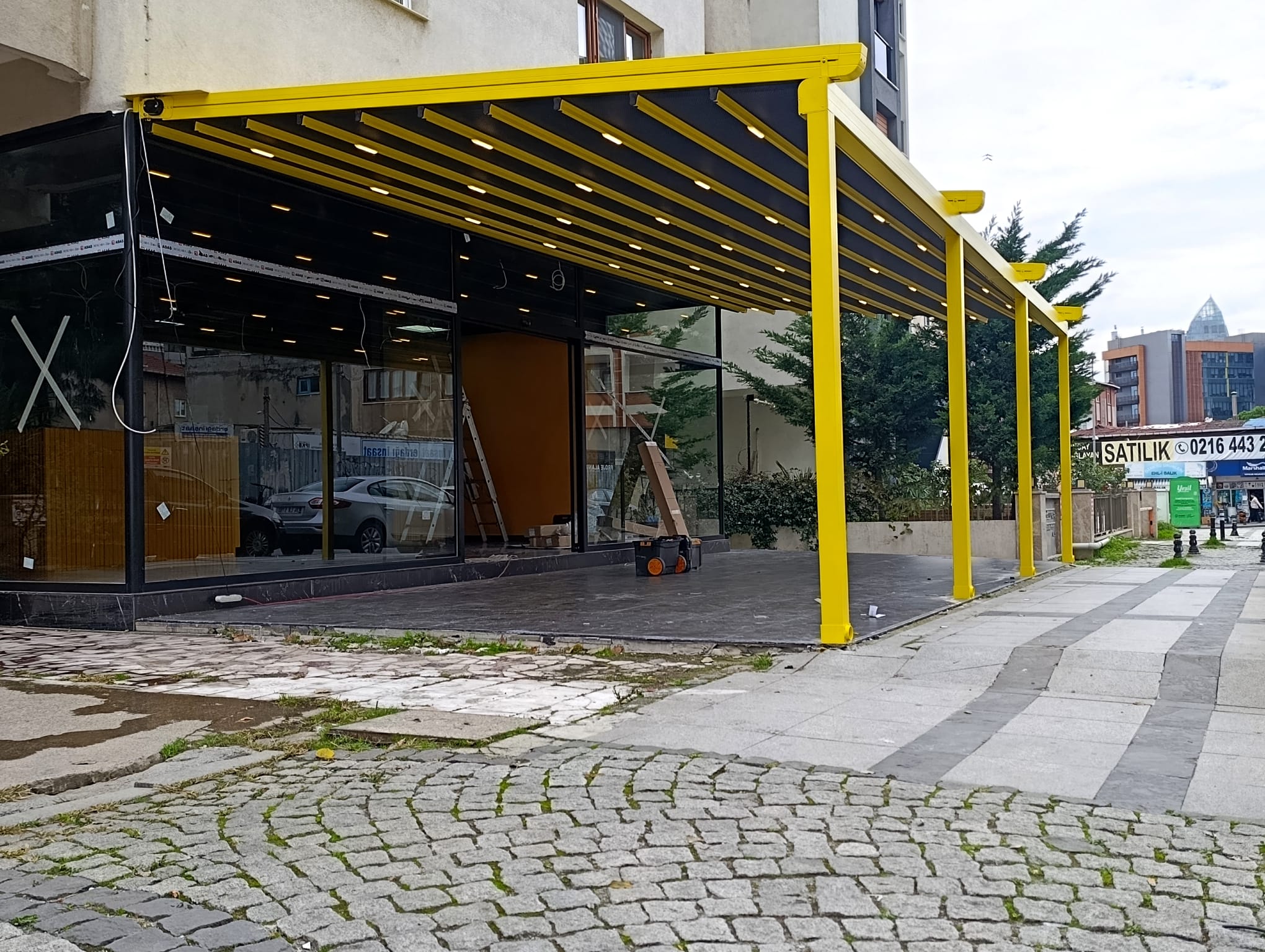 6x4 Cafe Restoran Teras Otomatik Tavan Sistemi 24 m2 - Görsel 3