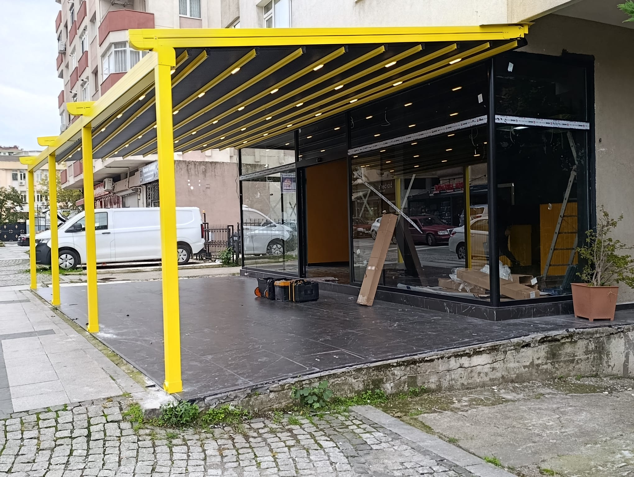 6x4 Cafe Restoran Teras Otomatik Tavan Sistemi 24 m2 - Görsel 4